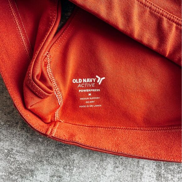 Old Navy Active Orange Power Press Sports Bra Size Medium - Picture 3 of 4